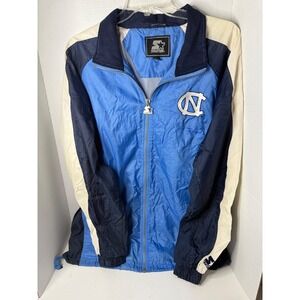 Vintage 90s Starter North Carolina Tar Heels Jacket Full Zip Large Blue White